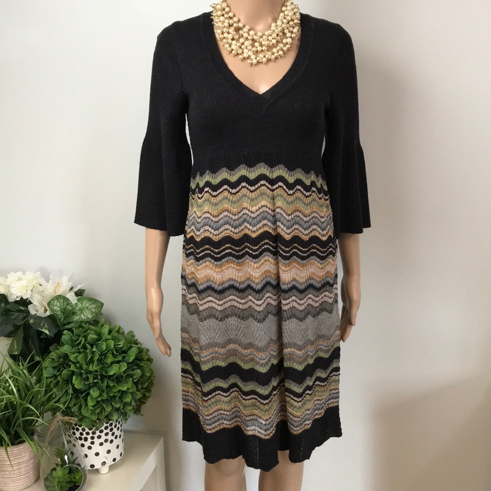 Missoni Bell Sleeve Grey Dress